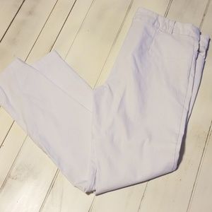 White ankle length pants szXL
